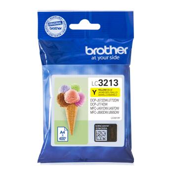 Brother Tinte LC-3213Y Gelb bis zu 400 Seiten nach ISO/IEC 24711