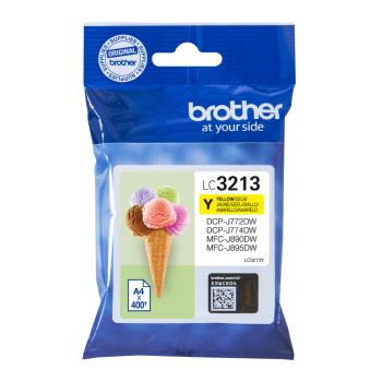 Preview: Brother Tinte LC-3213Y Gelb bis zu 400 Seiten nach ISO/IEC 24711