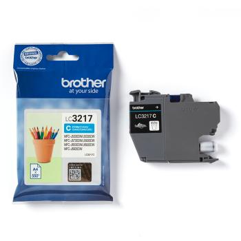 Preview: Brother LC-3217C Original Tintenpatrone Cyan – bis zu 550 Seiten