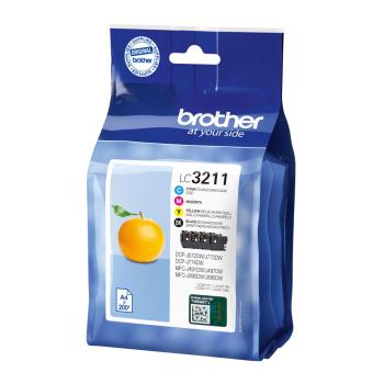 Brother Tinte LC-3211 Value Pack (BK/C/M/Y)