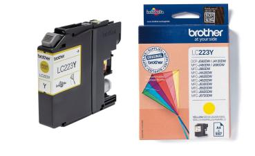 Preview: Brother Tinte LC-223Y Gelb bis zu 550 Seiten nach ISO/IEC 24711