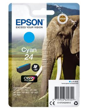 Epson Elephant 24 Claria Photo HD Ink Cyan