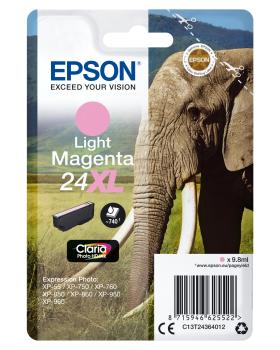 Epson 24XL Magenta Light Claria Photo HD Ink Elephant Singlepack  C13T24364012