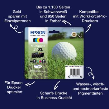 Preview: Epson 34 Multipack - 4er-Pack - Schwarz Gelb Cyan Magenta