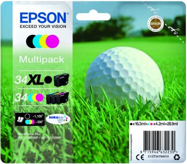 Epson 34 Multipack - 4er-Pack - Schwarz Gelb Cyan Magenta