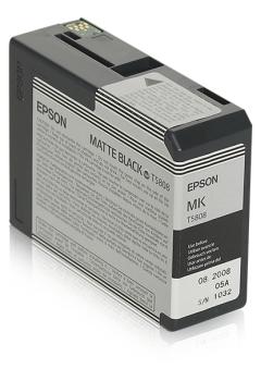 Epson Tintenpatrone matte black T 580 80 ml T 58080N