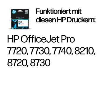 HP Tinte 953 F6U12AE cyan