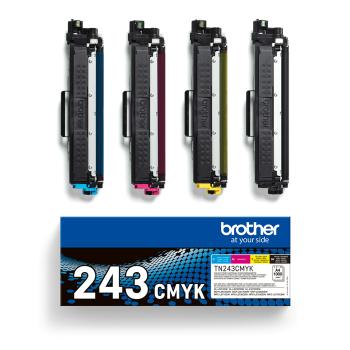 Brother TN-243CMYK Original Tonerkartuschen Value Pack – Schwarz Cyan Magenta Gelb 1.000 Seiten