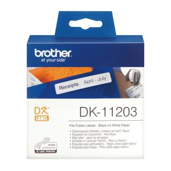 Preview: Brother DK-11203 Original Einzeletiketten 17 × 87 mm 300 Stück