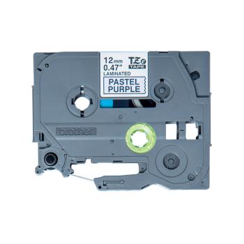 Preview: original Brother TZe-MQF31 12mm Schriftband Schwarz auf Pastelllila 4m