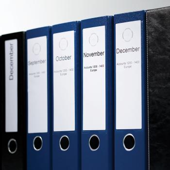 DYMO S0722480 LabelWriter Original Ordnerrücken-Etiketten – 59 x 190 mm, 110 Stück