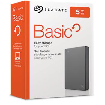2,5 5TB Seagate Basic 3.2 Gen 1 (3.1 Gen 1) silber / grau