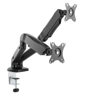ICY BOX IB-MS304-T Monitorständer für 2 Monitore bis 27 Zoll | Tischhalterung