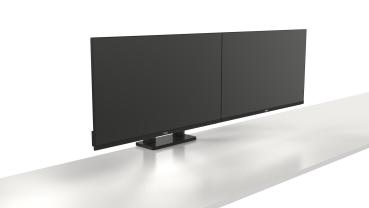 Preview: DELL Monitor-Halterung MDA20 DELL-MDA20 schwarz für 2 Monitore. Tischklemme