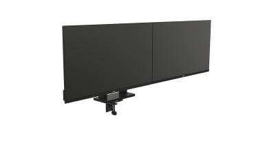 Preview: DELL Monitor-Halterung MDA20 DELL-MDA20 schwarz für 2 Monitore. Tischklemme