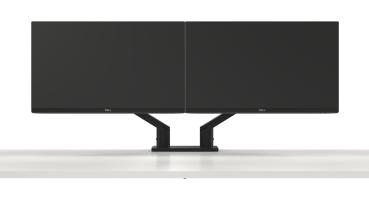 DELL Monitor-Halterung MDA20 DELL-MDA20 schwarz für 2 Monitore. Tischklemme