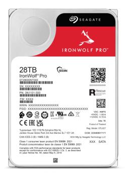 Preview: 28TB Seagate IronWolf Pro ST28000NT000 7200 512MB intern