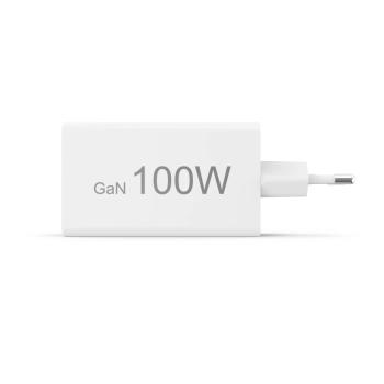 HAMA Schnellladegerät GaN 2x USB-C PD 1x USB-A QC 65W Weiss