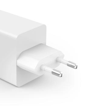 HAMA Schnellladegerät GaN 2x USB-C PD 1x USB-A QC 65W Weiss