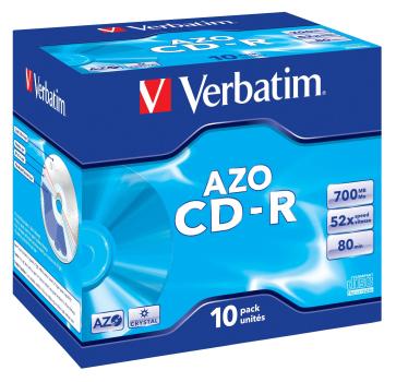 Verbatim CD-R AZO Crystal 700MB 52x 10er Jewelcase