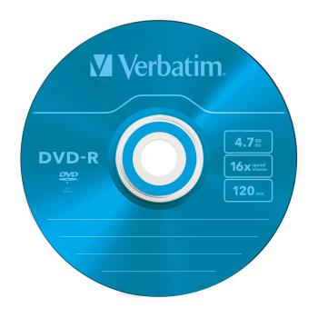 Preview: Verbatim DVD-R Colour 4,7GB 16x Speed – 5er Pack Slimcase