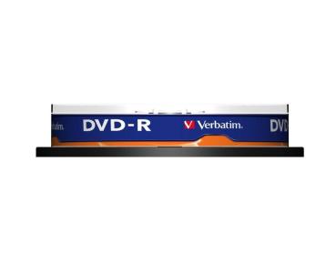 Preview: Verbatim DVD-R Matt Silver 4,7GB 16x 10er Spindel  Cakebox