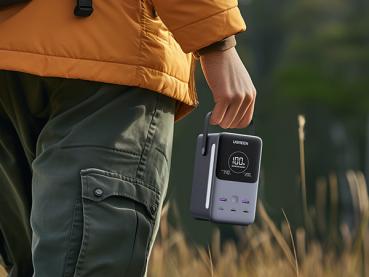 Preview: UGREEN Nexode Power Bank 48000 mAh Lithium Grau – Powerbank für Laptop, Smartphone & Tablet