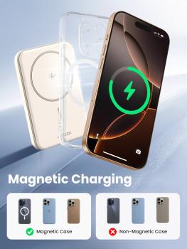Preview: Ugreen 25207 Powerbank 5000 mAh 15W mit MagSafe schwarz