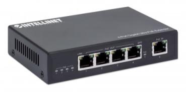 Preview: INTELLINET 4-Port Gigabit Ultra PoE-Extender 90W um 100m