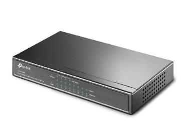 Preview: 8 Port TP Link Gigabit Switch mit 4-Port PoE+ TL-SG1008P