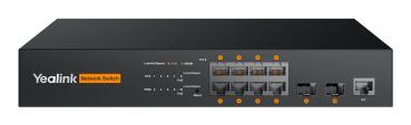 Yealink MSFT - RCH80 - 8-Port L2+Web Managed PoE+ Switch