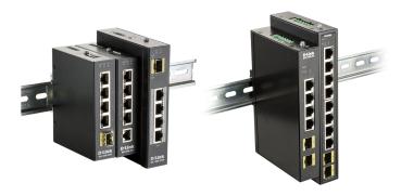 Preview: D-Link DIS-100G-10S 8-Port Gigabit Industrie Switch