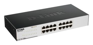Preview: Switch 16 Port D-Link GO-SW-16G Unmanaged L2 Gigabit Ethernet schwarz