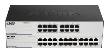Preview: Switch 16 Port D-Link GO-SW-16G Unmanaged L2 Gigabit Ethernet schwarz