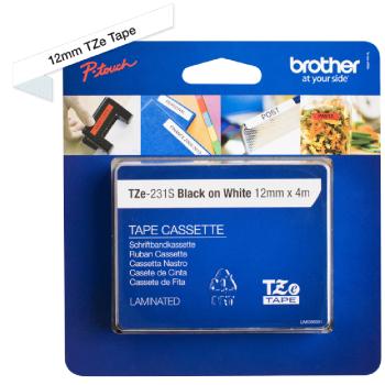 Preview: Brother Schriftband TZe-231S 12mm laminiert