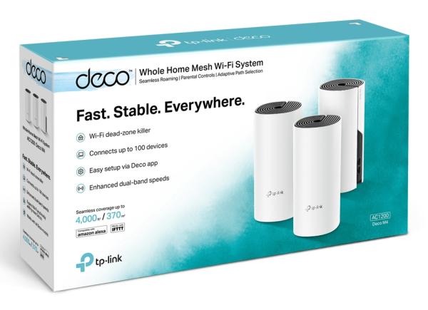 TP-LINK Deco M4 3-pack  AC1200 Whole Home Mesh Wi-Fi System