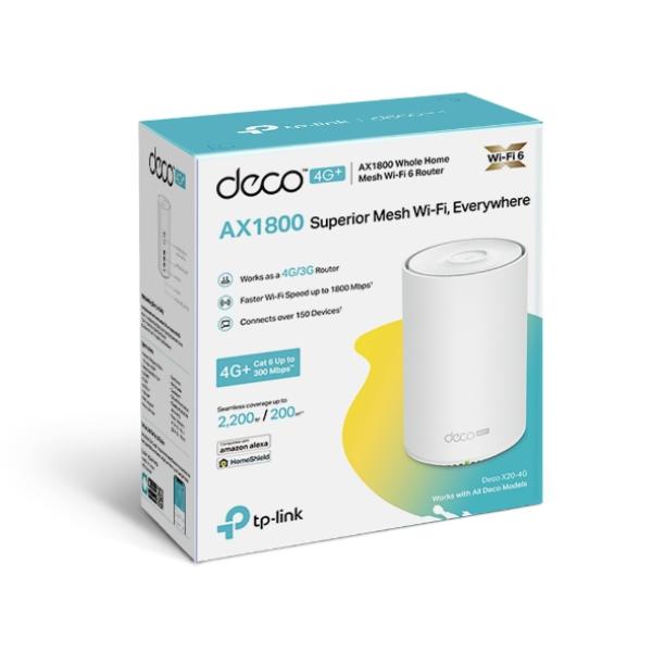 TP-Link WL-AP Access Point Deco X20-4G Mesh-System/AX1800