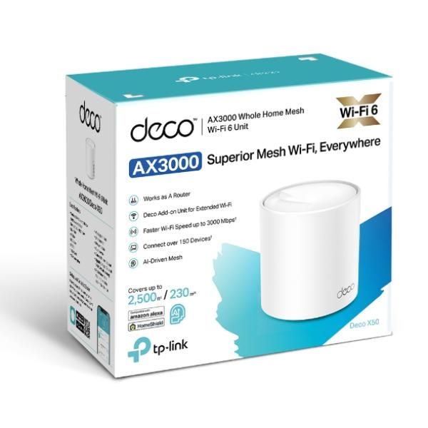 TP-Link WL-AP Access Point Deco X50 Mesh-System/AX3000 (1er)