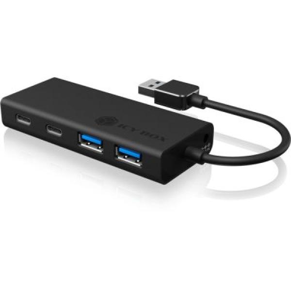 4-Port Hub ICY BOX IB-HUB1426-U3 2x USB-C & 2x USB 3.2