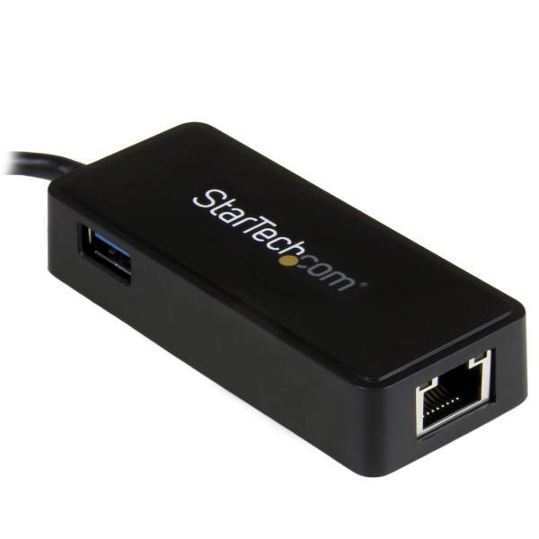 StarTech USB-C auf Gigabit Netzwerkadapter mit extra USB Anschluss - USB 3.1 Gen 1 (5 Gbit/s)