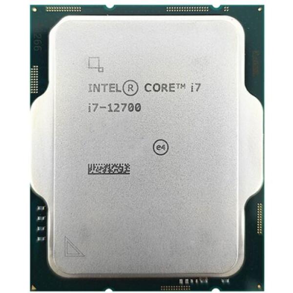 Intel Core i7-12700 Prozessor LGA 1700 12 Kerne 20 Threads 25 MB Cache 2,1 GHz Basis / 4,8 GHz Boost UHD Graphics 770 Tray