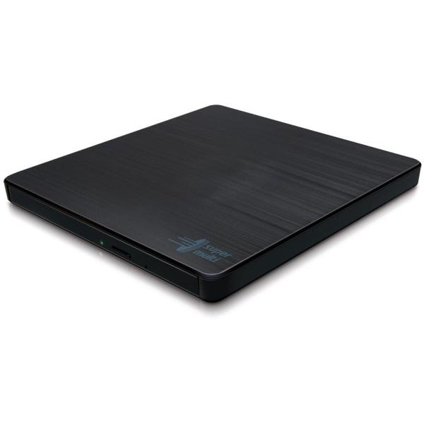 Hitachi LG Externer DVD-Brenner HLDS GP60NB60 Slim schwarz – tragbares DVD±RW Laufwerk für Laptop & PC