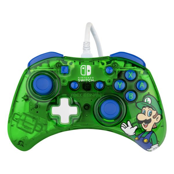 PDP Controller Rock Candy Luigi Lime Switch