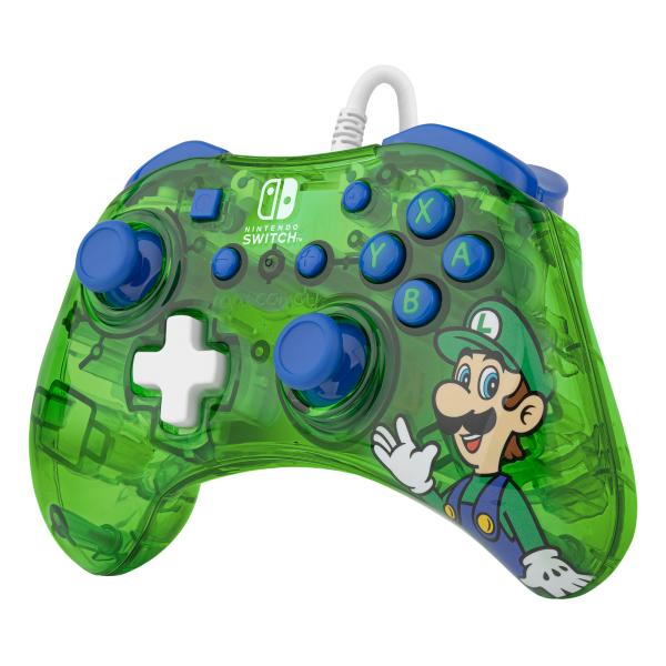 PDP Controller Rock Candy Luigi Lime Switch