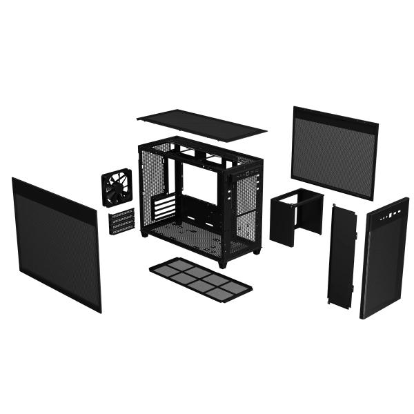 Mini Tower Asus Geh AP201 PrimeCase TG Black Edition