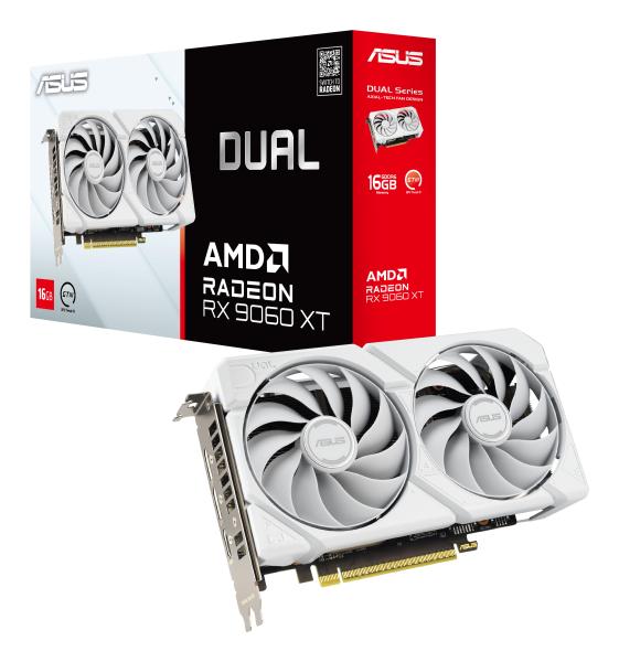ASUS Dual RX 9060 XT 16GB WHITE Grafikkarte