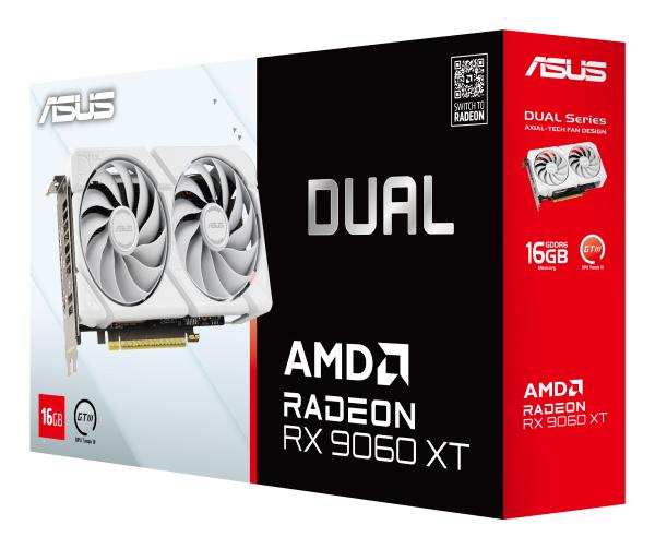 ASUS Dual RX 9060 XT 16GB WHITE Grafikkarte