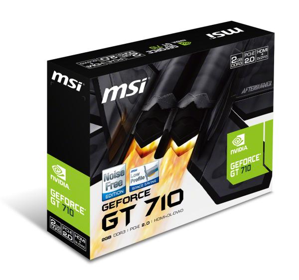 MSI GT 710 2GD3H LP Grafikkarte 2GB GDDR3 HDMI DVI VGA Low-Profile