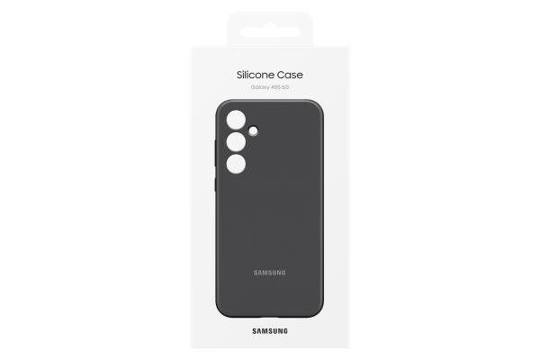 Samsung Silikon Case EF-PA556 für Galaxy A55 5G – Schwarz, stoßfeste Schutzhülle