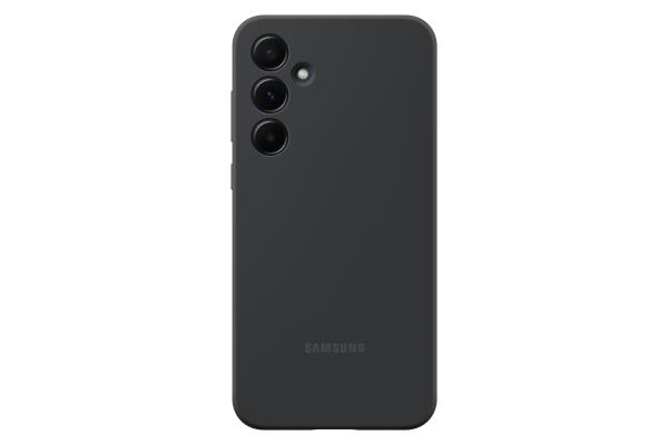 Samsung Silikon Case EF-PA556 für Galaxy A55 5G – Schwarz, stoßfeste Schutzhülle